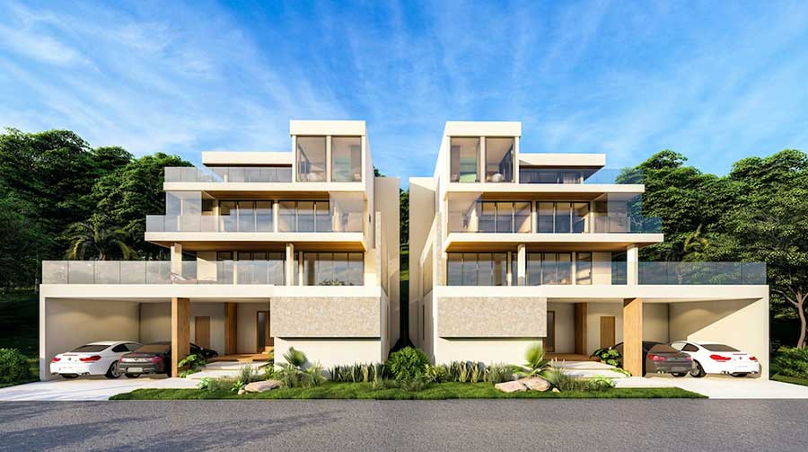 New Twin Collection of Contemporary 5-Bed Sea View Pool Villas, Maenam